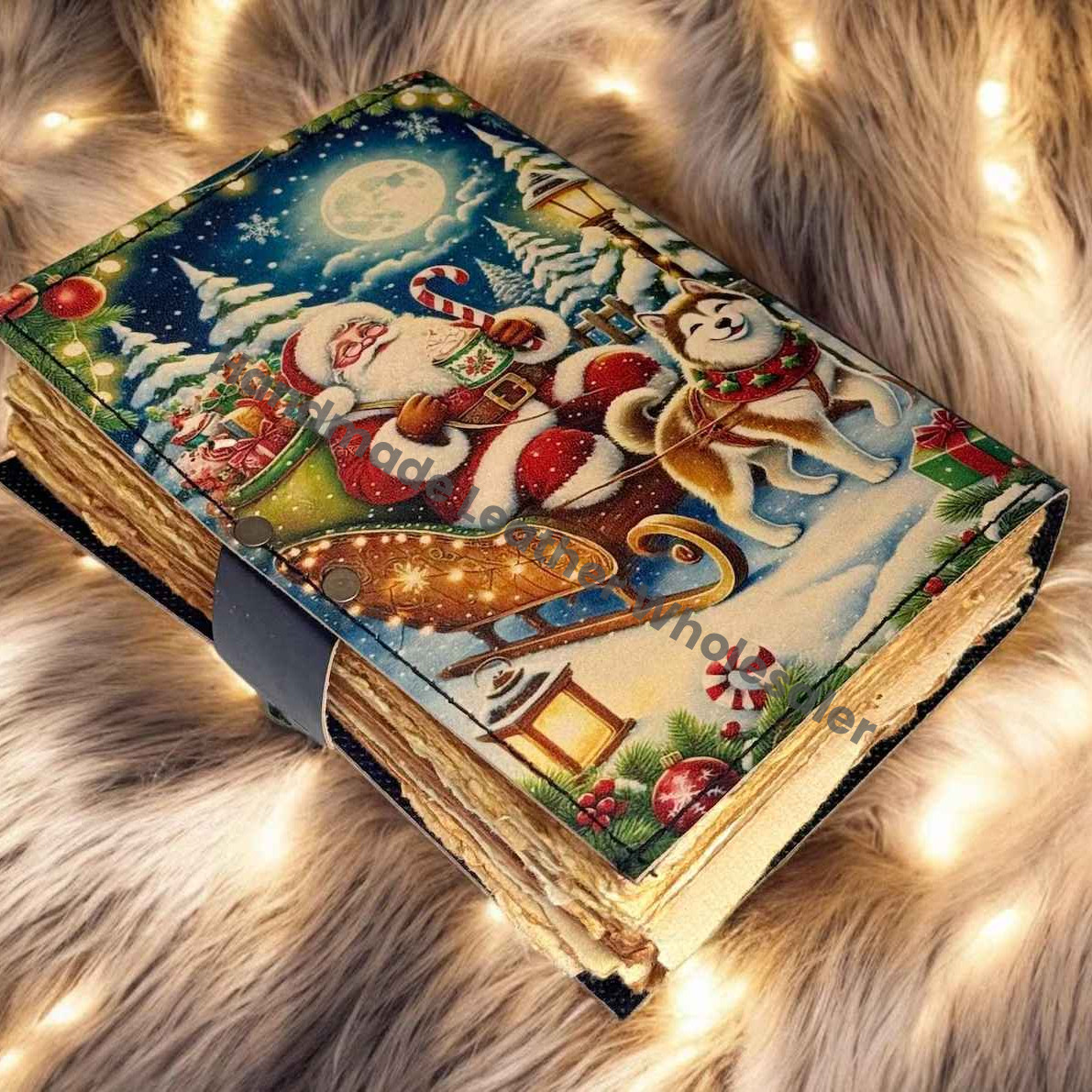 Handmade Santa Sleigh Journal | Vintage Christmas Diary