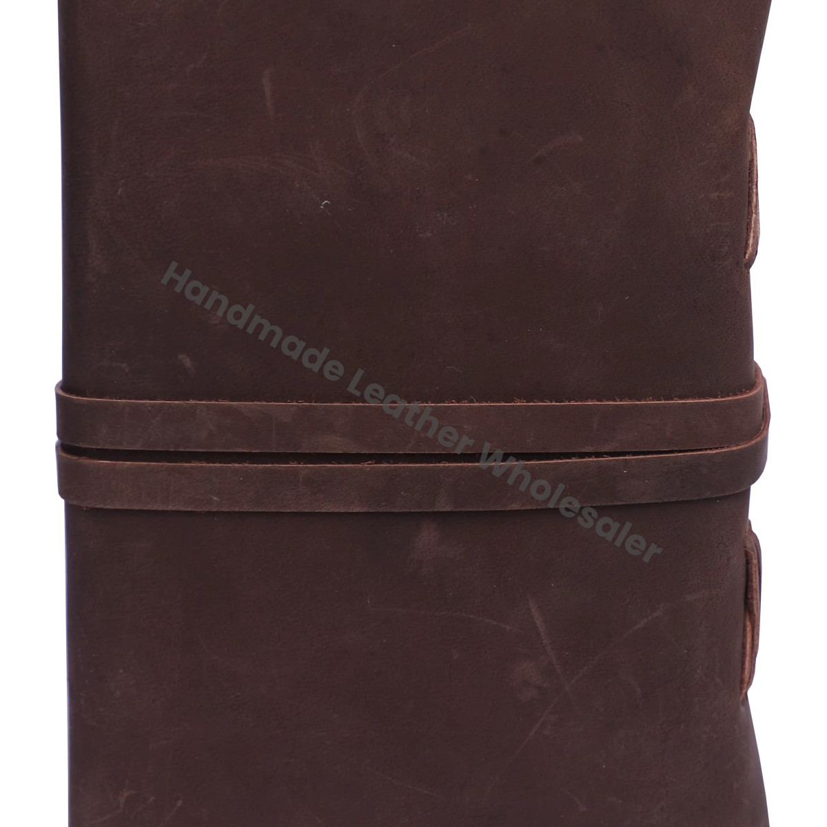 Handmade Soft Key Leather Journal Bound Strap Writing Diary Recycled Cotton Blank Pages Travel Planner Book Of Shadows