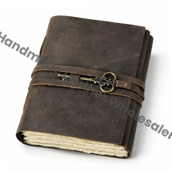 Handmade Soft Leather Grimoire Journal, Vintage Spell Book
