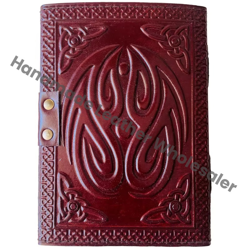 Handmade Tree Life Leather Hardcover Journal Vintage Antique Brown Travel Design Sketchbook Planner Bound Wiccan Journal Gift