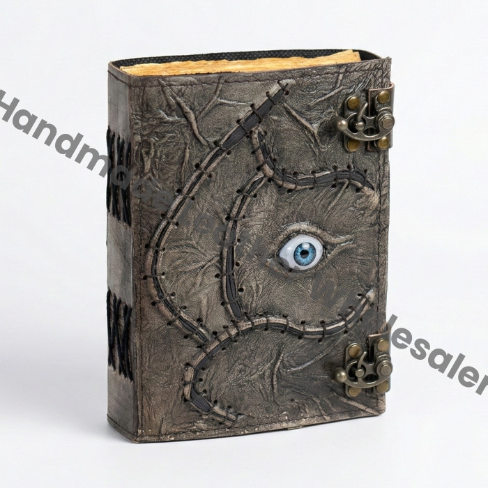 Hocus Pocus Book of Spells: Leather Journal, Halloween Prop