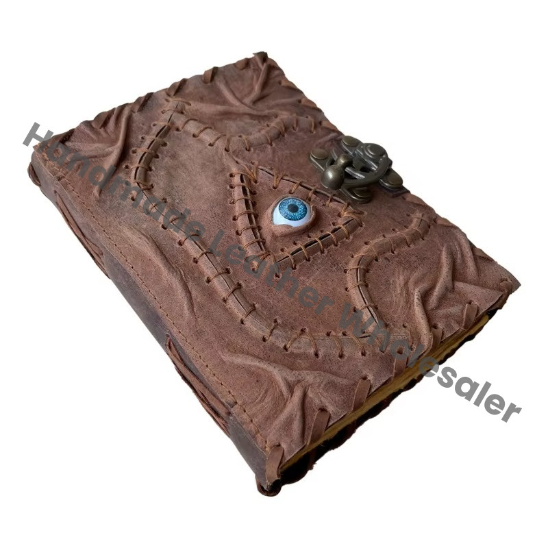 Hocus Pocus Book of Spells Triangle Eye Journal Book Gifts Halloween Decorations Decor Leather Journal Writing Book of Shadows