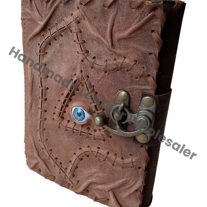 Hocus Pocus Book of Spells Triangle Eye Journal Book Gifts Halloween Decorations Decor Leather Journal Writing Book of Shadows