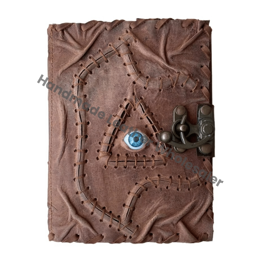 Hocus Pocus Book of Spells Triangle Eye Journal Book Gifts Halloween Decorations Decor Leather Journal Writing Book of Shadows