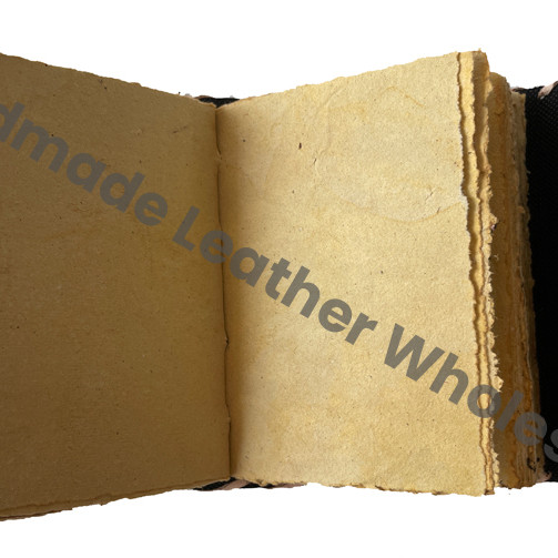 Hocus Pocus Book Spell God Eye Magical Handmade Spiral Bound Recycled Deckle Journal Blank Pages Hard Leather Cover Gift
