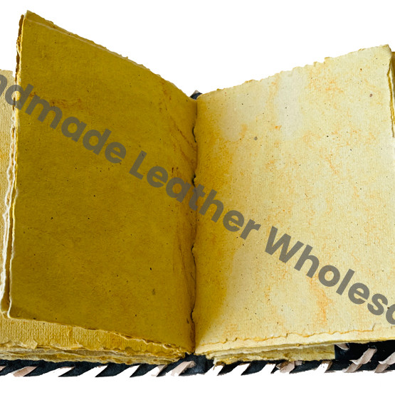 Hocus Pocus Book Spell God Magical Moon Handmade Leather Stone Recycled Deckle Hard Leather Cover Eco-friendly Blank Pages