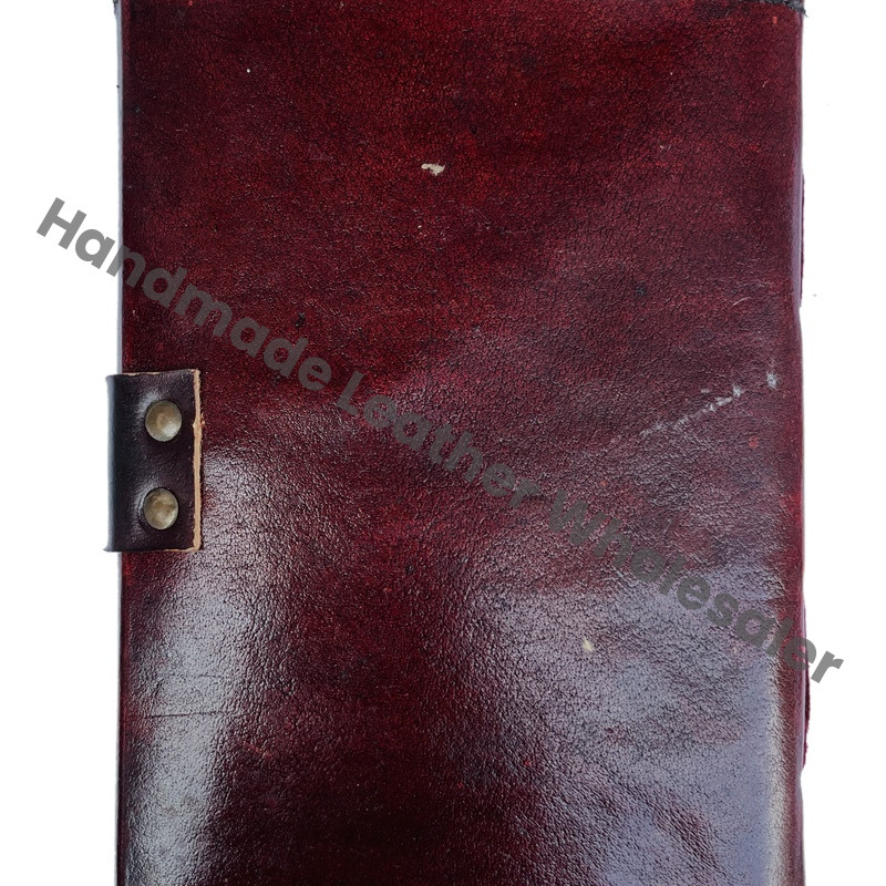 Hocus Pocus Book Spell Handmade Brown Hard Leather Cover Recycled Deckle Sheets God Eye Magical Halloween Decoration Gift