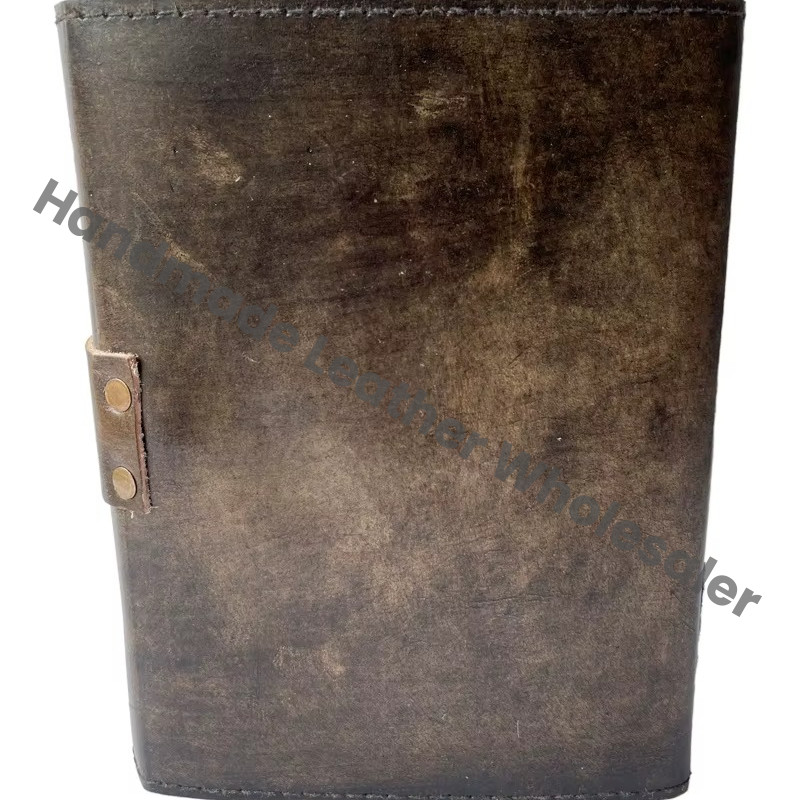 Hocus Pocus Book Spells Prop Eyes Vintage Printed Leather Journal Handmade Eco-friendly Paper Gifts Writing Halloween