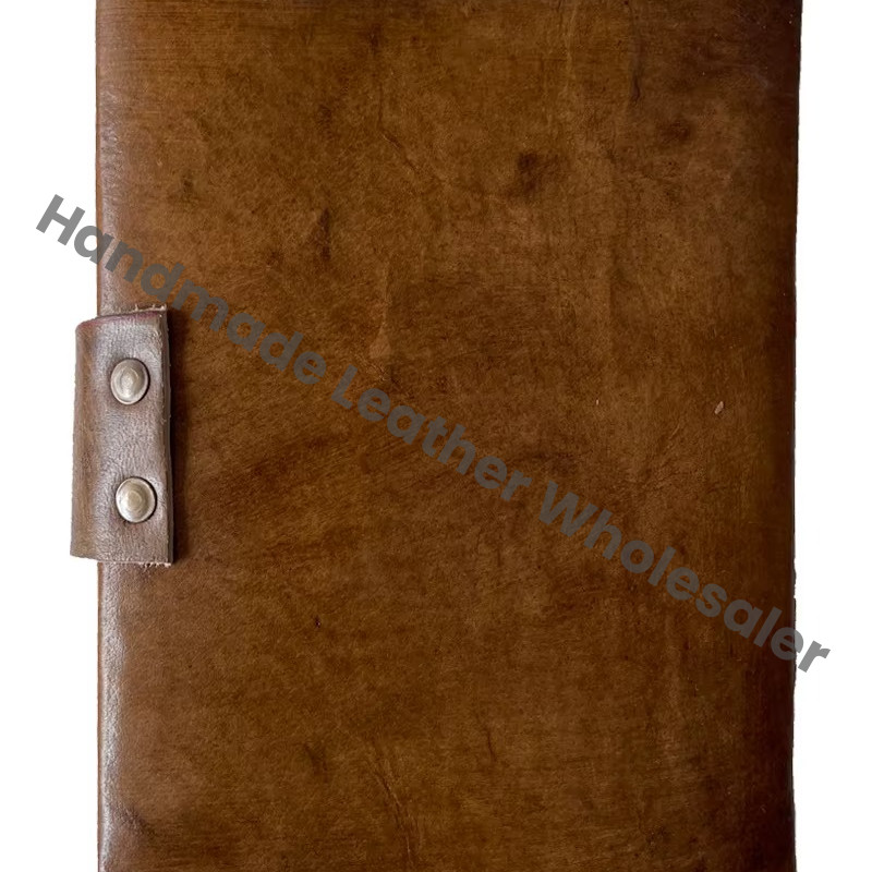 Hocus Pocus Genuine Leather Handmade Address Book Eco-friendly Paper Custom Logo Single Eye Stone Antique Diary Design