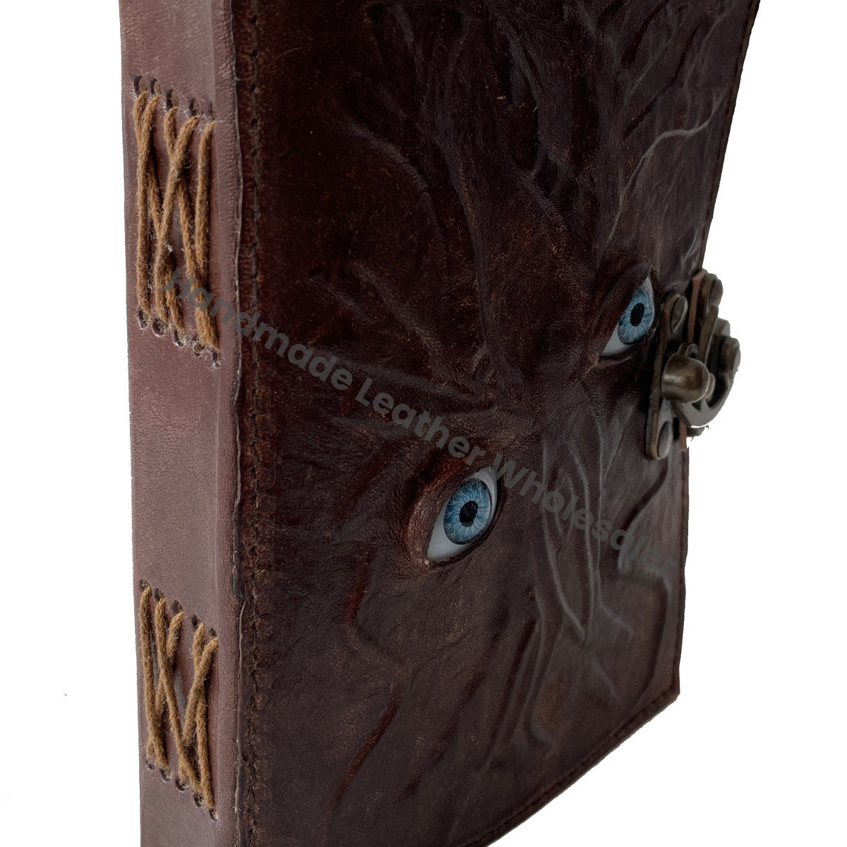 Hocus Pocus Spell Book Leather Hardcover Prop Gift for Halloween and Christmas Men Women Custom Logo Option
