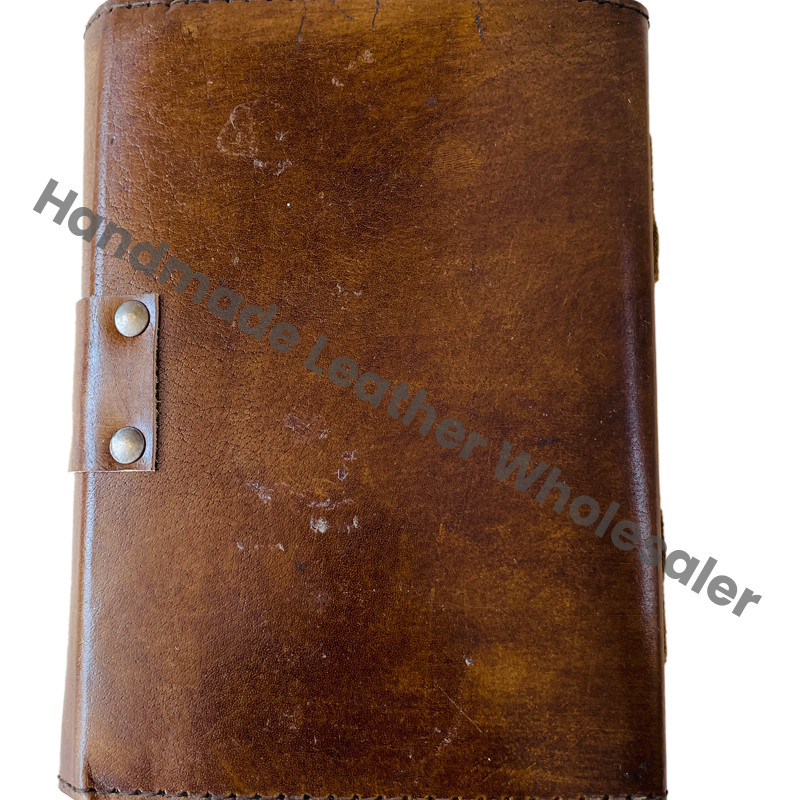 Hocus Pocus Triangle God Eye Book Handmade Spiral Binding Hard Leather Cover Blank Pages Eco-friendly Paper Gift Journal