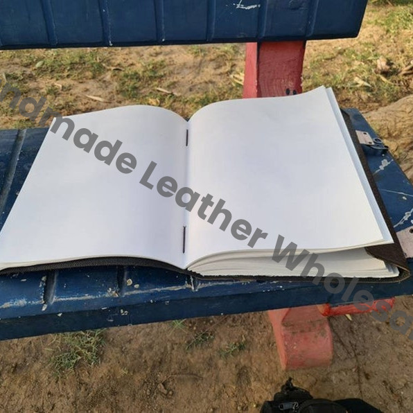 Large Leather Journal, Triple Goddess Book of Shadows, Witchcraft Grimoire