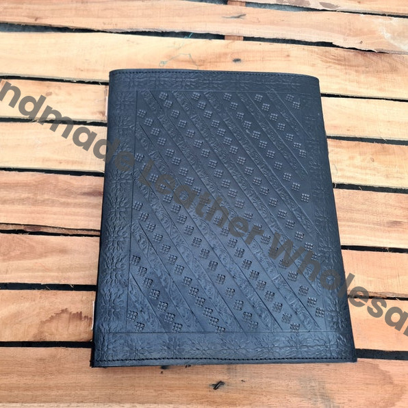 Large Leather Journal, Triple Goddess Book of Shadows, Witchcraft Grimoire