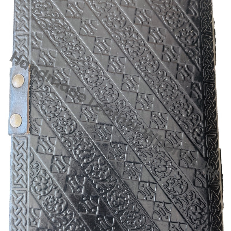 Large Wolf Vintage Leather Journal Grimoire Handmade Blank Spell Book of Shadows Gifts for Him Her Travel Planner Sketchbook