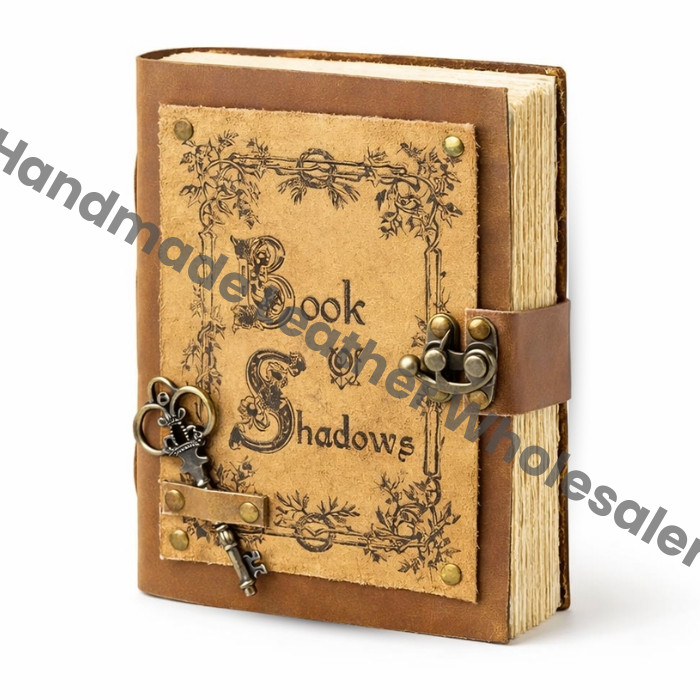 Leather Book of Shadows Journal – Handmade Deckle Edge Paper