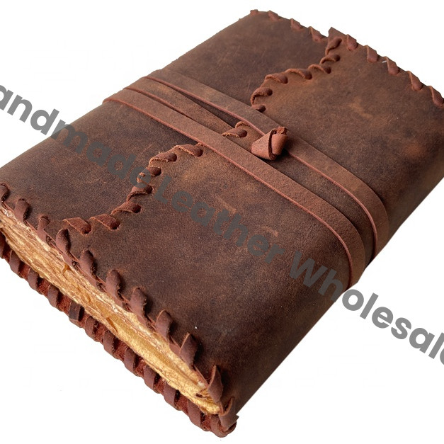 Leather Books Vintage Leather Journal Vintage Leather Bound Journal for Women Men Handmade Vintage Deckle Edge Paper