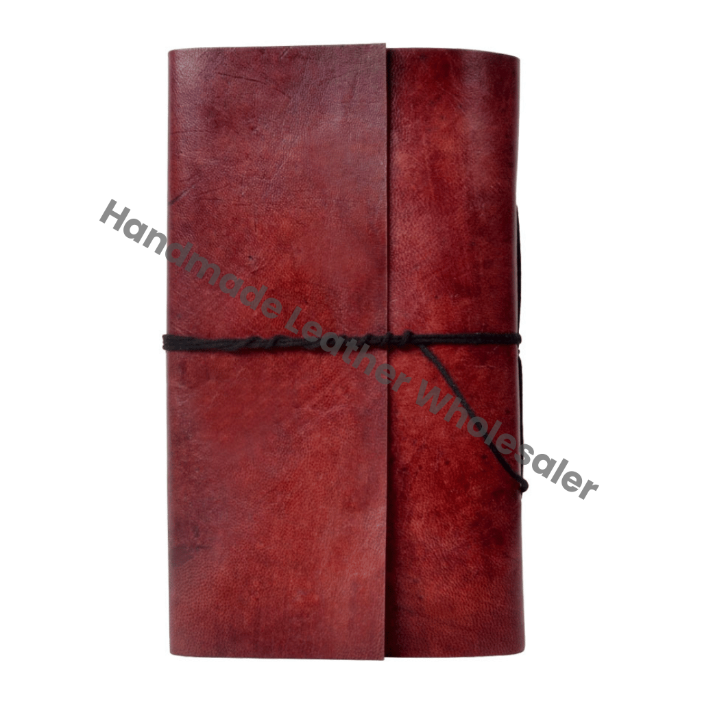 Leather Diary Hardcover Red Bound With Cord Sewing Binding Journal Notebook Leather Printed Address Book & Planner Personal