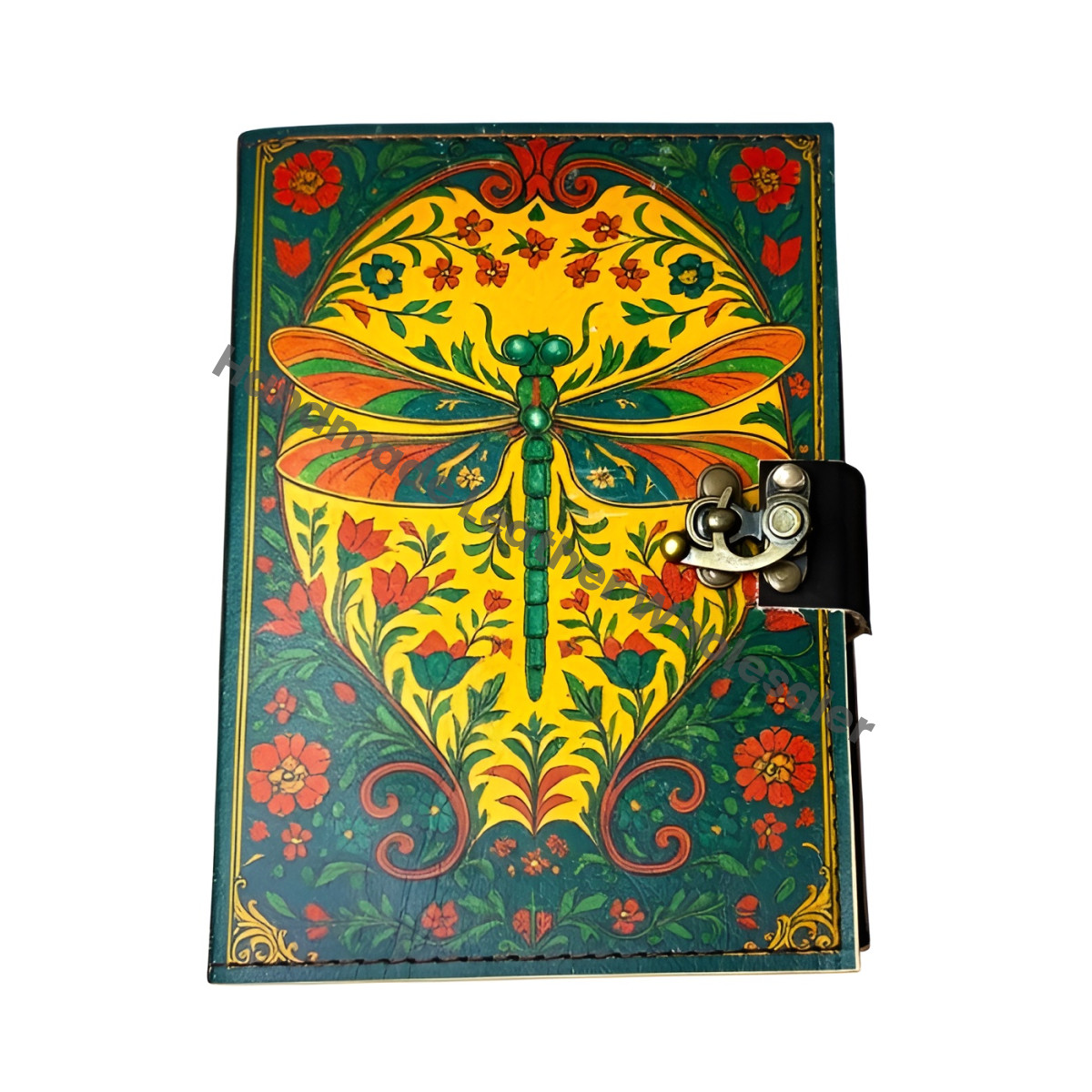 Leather Grimoire Journal – Gothic Book of Shadows | Refillable Witchcraft Spellbook | Wiccan Pagan Occult Notebook