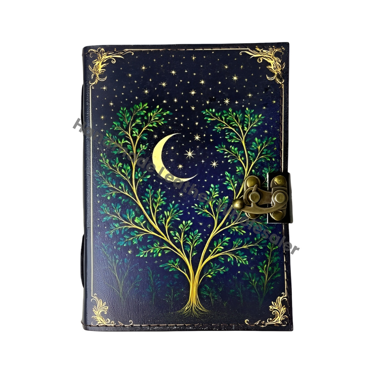 Leather Grimoire Journal – Vintage Book of Shadows | Handmade Witchcraft Spellbook | Wiccan Pagan Gothic Occult Notebook Gift