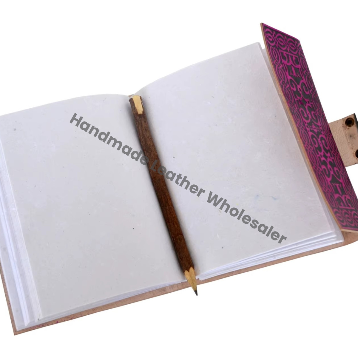 Leather Journal Blank Spells Book Shadows HAMSA Hand Cotton Paper Drawing Bound Diary Sketchbook Writing Planner Gift Custom