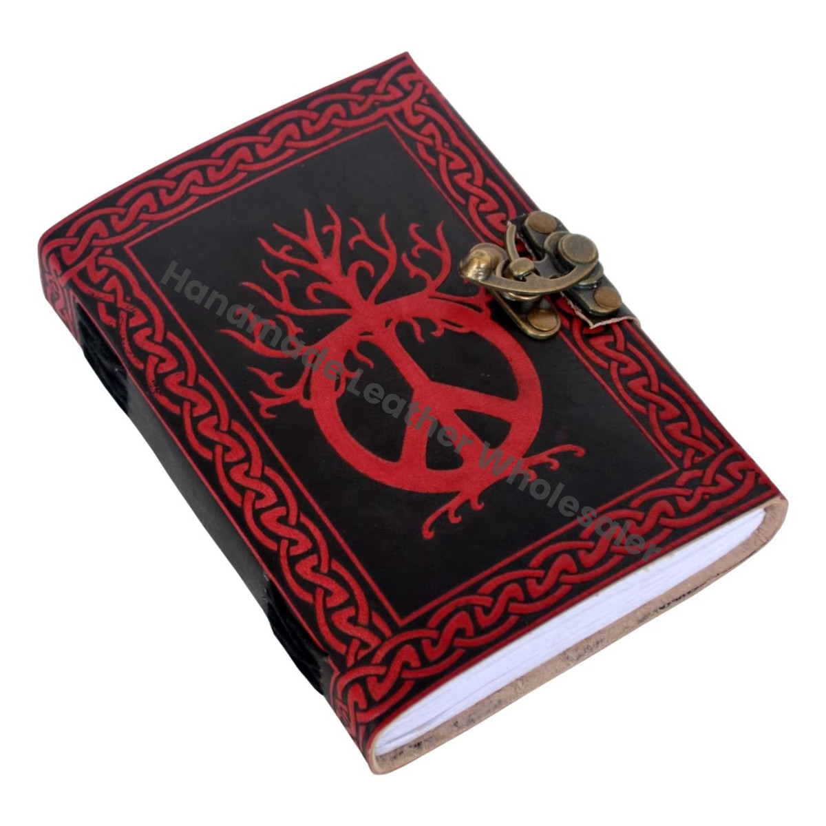 Leather Journal Diary Handmade Handcraft Peace of sign Note Book of shadows vintage antique writing planner Wiccan Journals