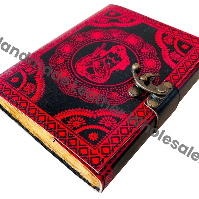 Leather Journal Grimoire Book Sketchbook Fantasy Notebook Mermaid Embossed Handmade Book of Shadows Planner Travel Sketchbook