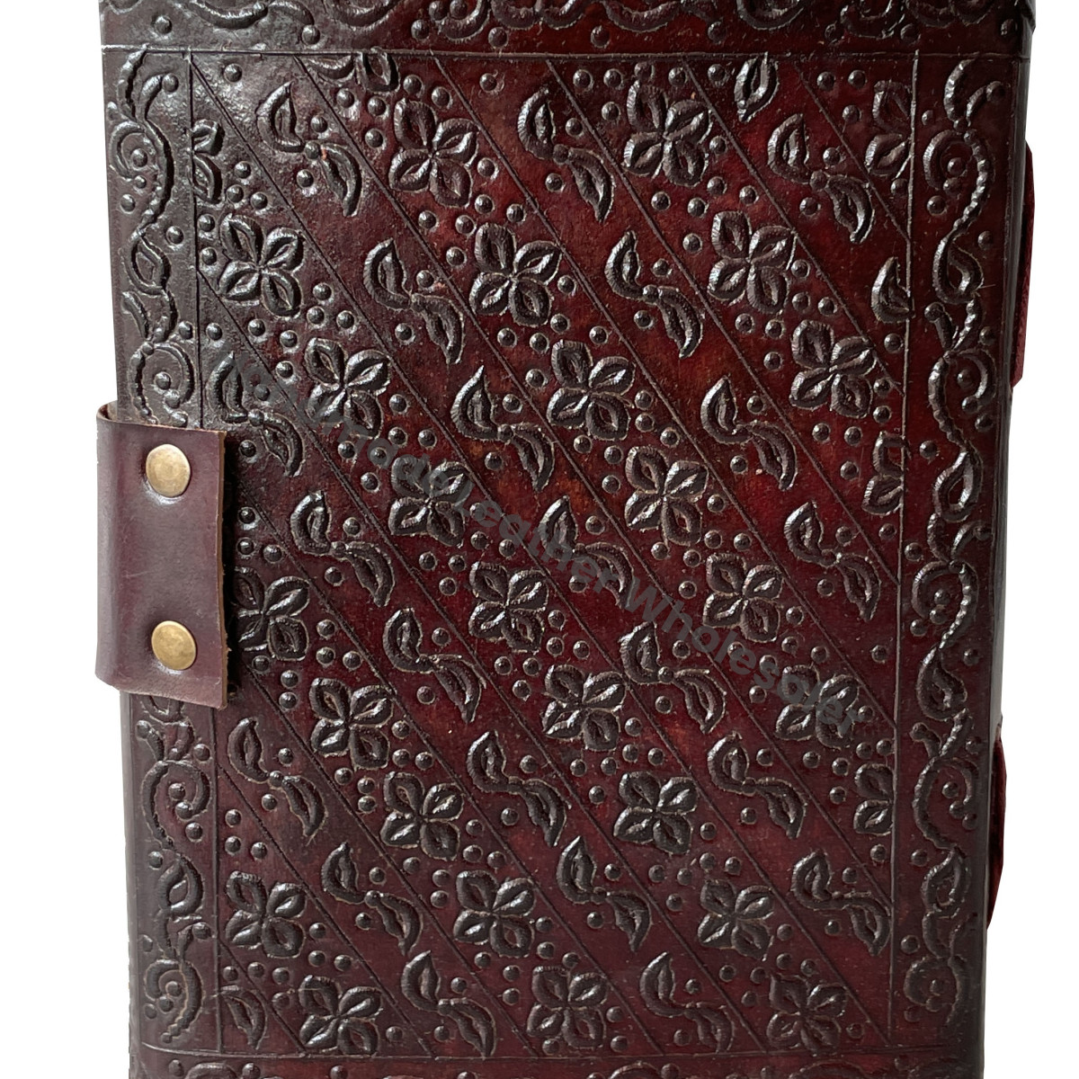 Leather Journal Handmade Embossed Triple Goddess Hekate Design Journal for Unisex Unlined Recycled Cotton Paper