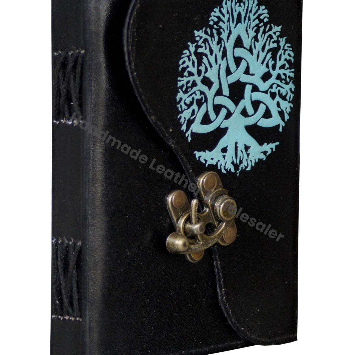 Leather Journal Tree Life Handmade Notebook Thermal Embossed Unlined Paper Unisex Gift Book Shadows Blank Spells Traveler