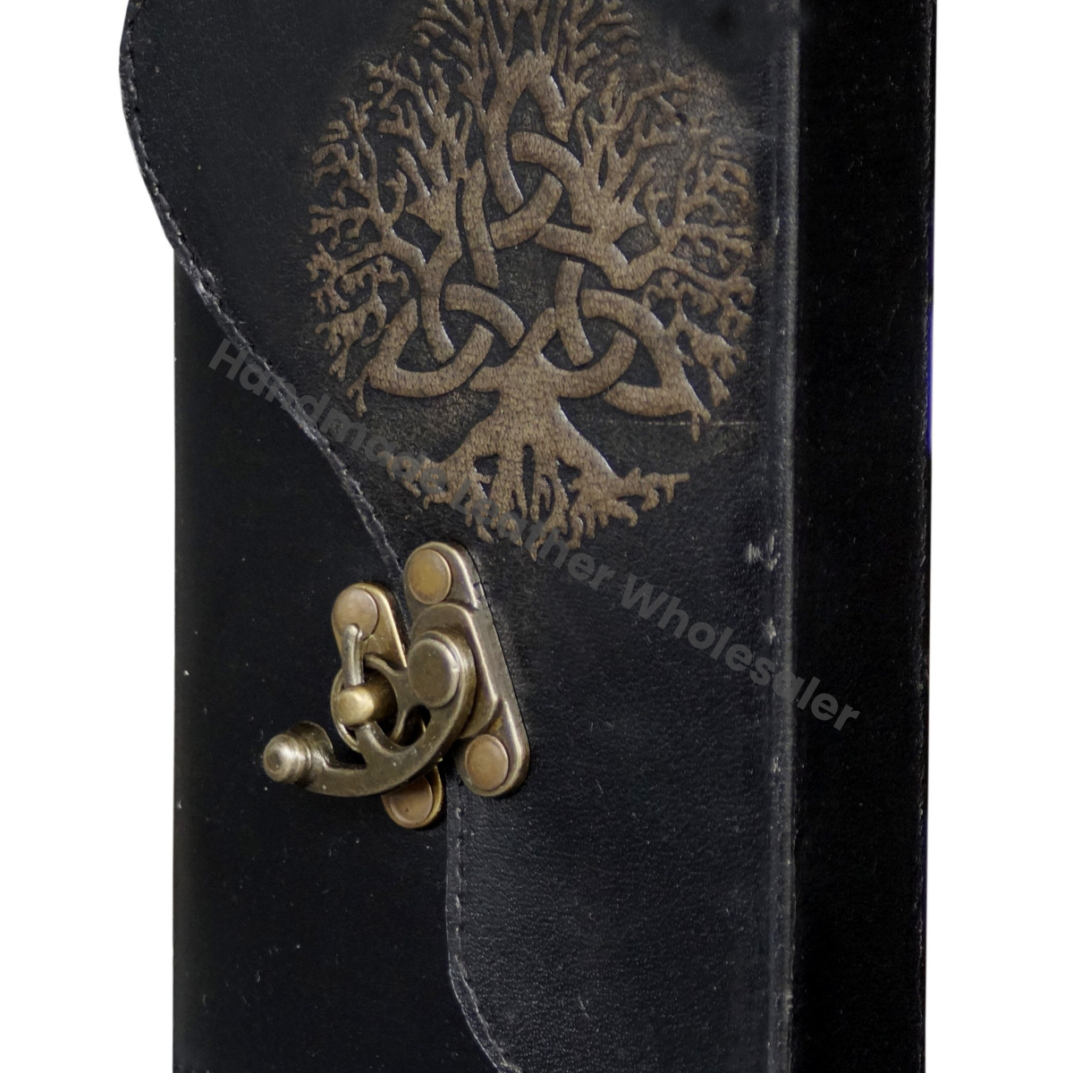 Leather Journal Tree Life Handmade Notebook Thermal Embossed Unlined Paper Unisex Gift Book Shadows Blank Spells Traveler