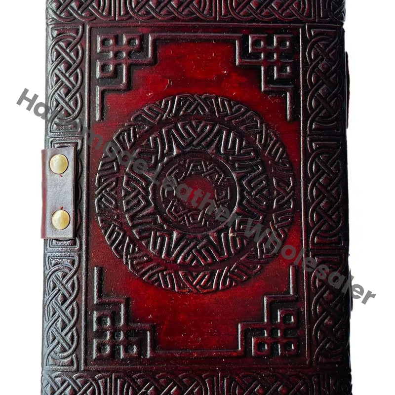 Leather Journal Wholesale Vintage Handmade Thermal Binding Hardcover Notebook with Custom Logo Option