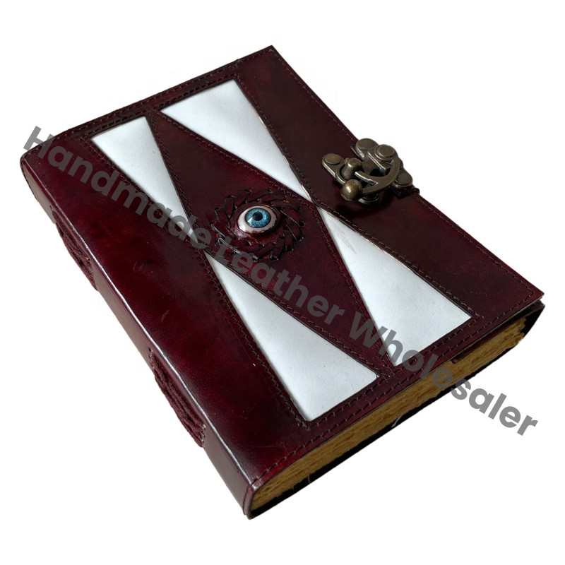 Leather Journals Brown Vintage Bound Writing Planner Deckle Art Edge Eco-friendly Paper Handmade Gift Decor Wiccan Book Shadows