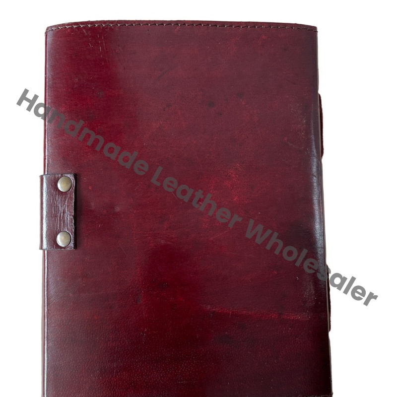 Leather Journals Brown Vintage Bound Writing Planner Deckle Art Edge Eco-friendly Paper Handmade Gift Decor Wiccan Book Shadows