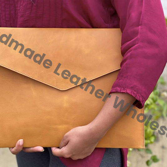Leather MacBook Sleeve: Personalized Envelope Laptop Case