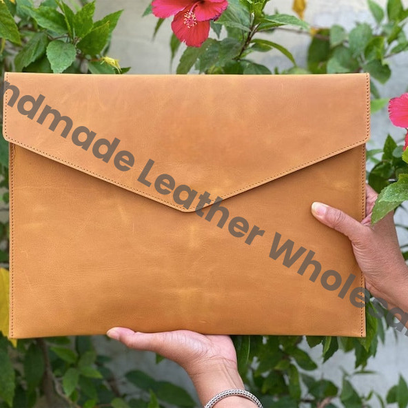 Leather MacBook Sleeve: Personalized Envelope Laptop Case