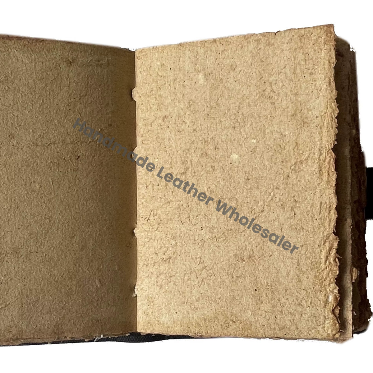 Leather Printed Handmade Buddha Design Vintage Deckle Edge Hardcover Journal Notebook Spiral Binding Customized Gift