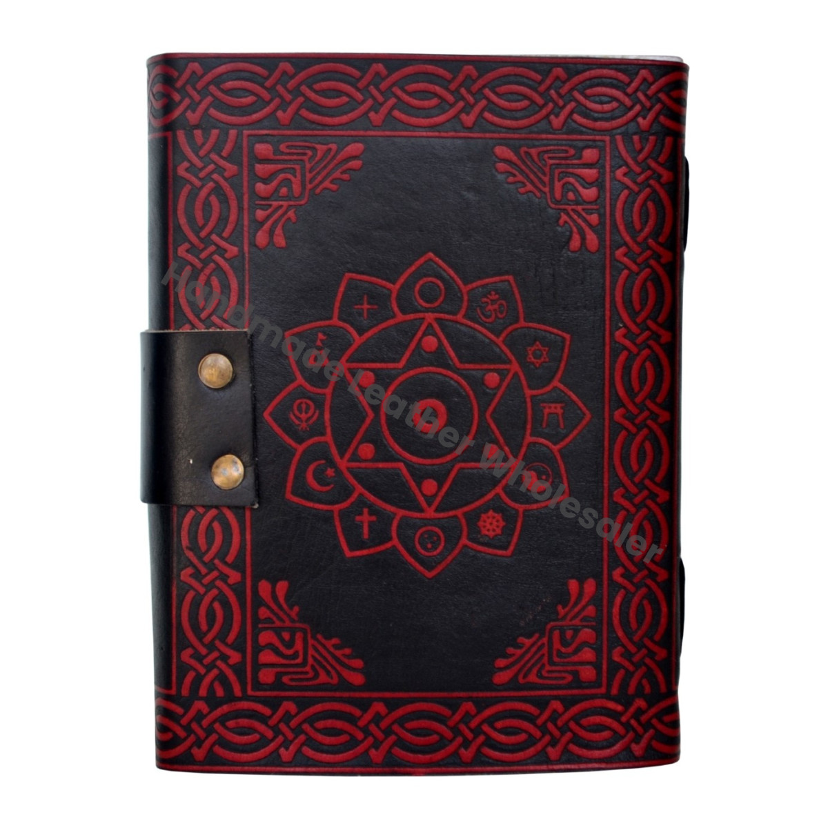 Lion Vintage Leather Journal Blank Spells Book Shadows Cotton Paper Drawing Bound Diary Sketchbook Classic Writing Planner Gift