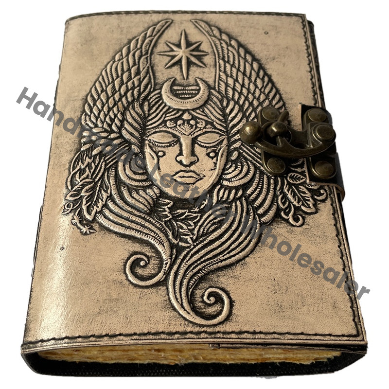 Loard Shiva Personalized Journal Notebook Handmade Leather Journal Sketchbook Anniversary Gift for Her Celtic Antique Journal
