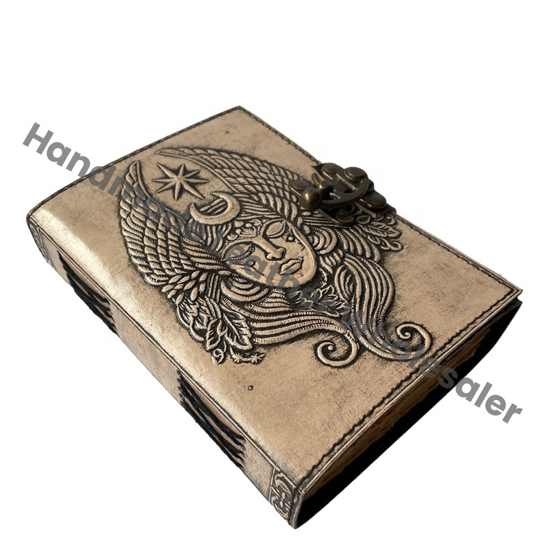 Loard Shiva Personalized Journal Notebook Handmade Leather Journal Sketchbook Anniversary Gift for Her Celtic Antique Journal