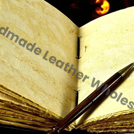 Love Overthinker Grimoire Leather Journal -Gothic Tarot Notebook -Blank Spell Book of shadows Handmade Sketchbook | Witchy Journal