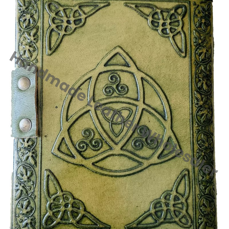 Magic of Spell Wiccan Sketchbook Deckle Old Pages Journal Leather Journal for Women Vintage Book of Shadows Celtic Blank Books