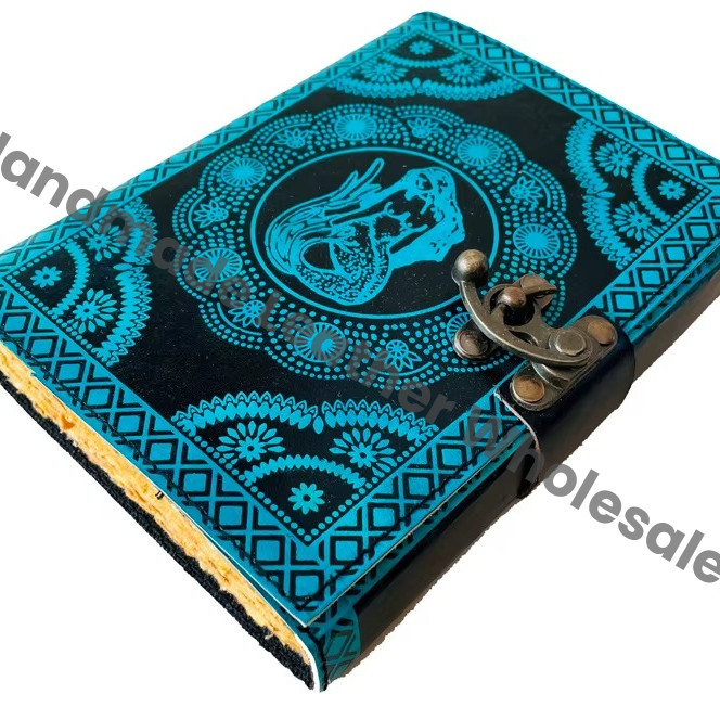 Mermaid Leather Journal fantasy Handmade Grimoire book Leather sketchbook fantasy notebook Writing Planner Travel Books