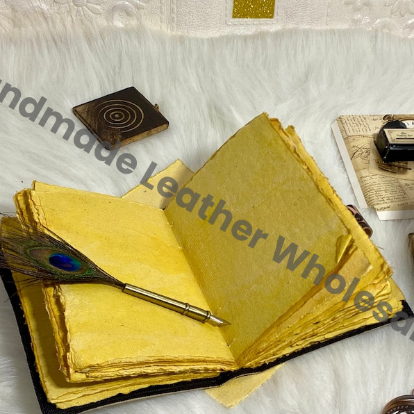 Moon Leather Grimoire Journal: Handmade Witchcraft Spellbook