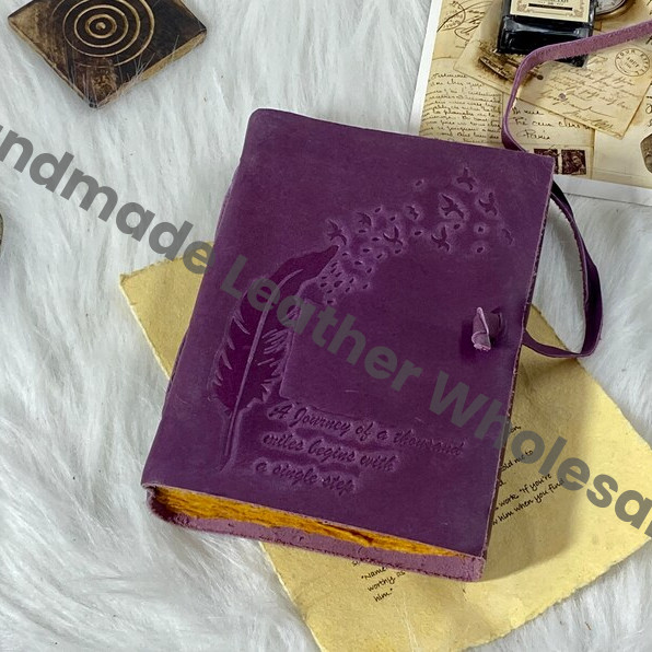 Moon Leather Grimoire Journal: Handmade Witchcraft Spellbook