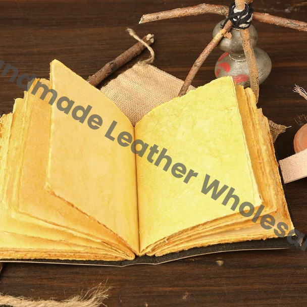 Moon Leather Grimoire: Witchcraft Book of Shadows, Gothic Journal