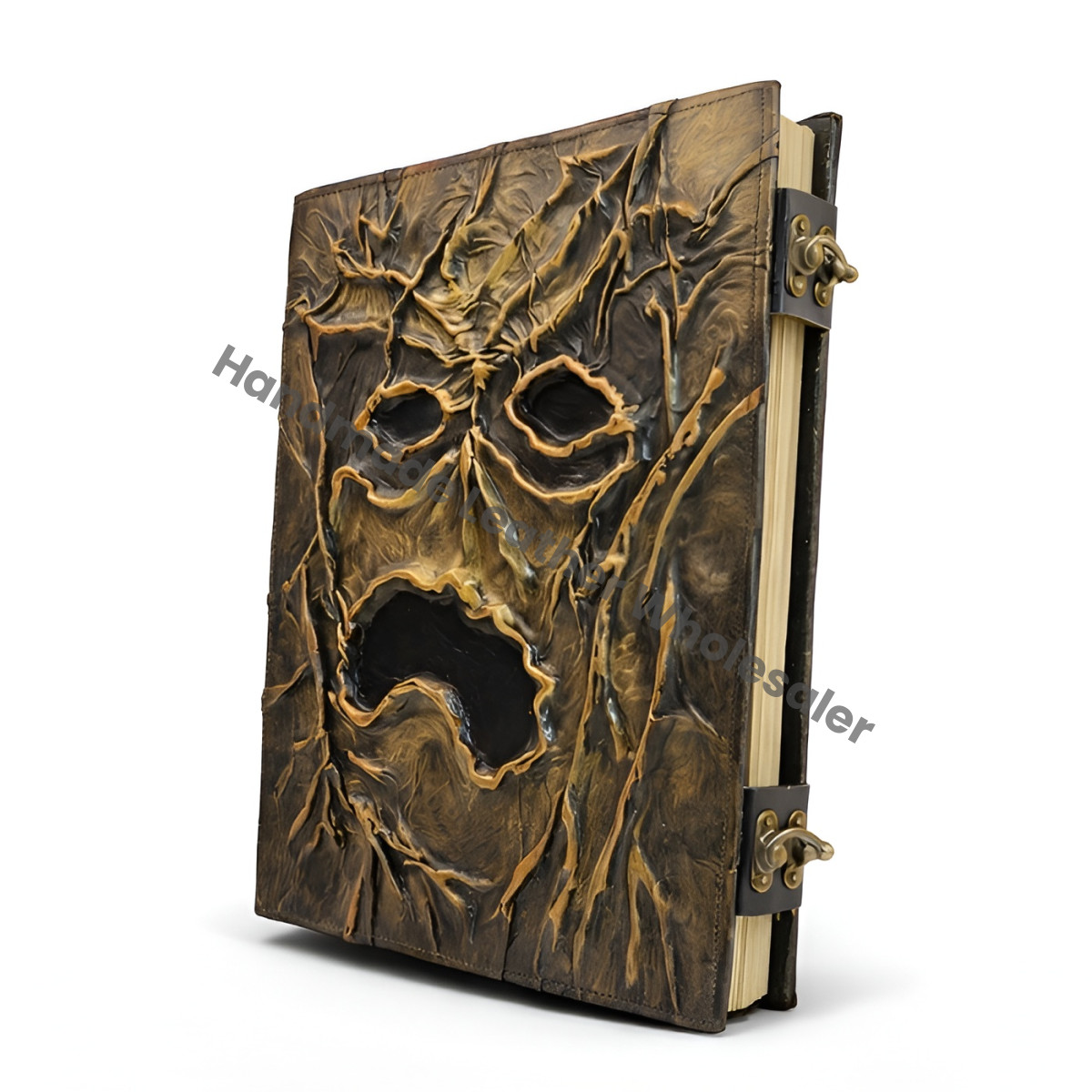 Necronomicon Evil Dead Book – Leather Grimoire Journal, Horror Prop gift