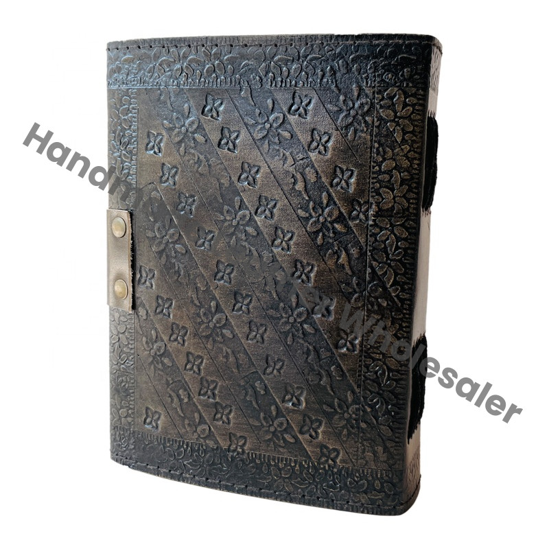 Owl Leather Journals Embossed Vintage Bound Spell Books Large Prayer Deckle Art Paper Notebooks Writing Diary Witch Planner