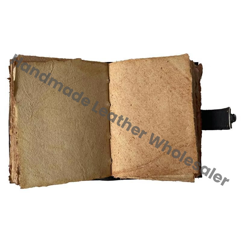 Owl Printed Vintage Spell Book Shadows Leather Journal Wholesaler Handmade Spiral Unisex Deckle Edge Paper Gift