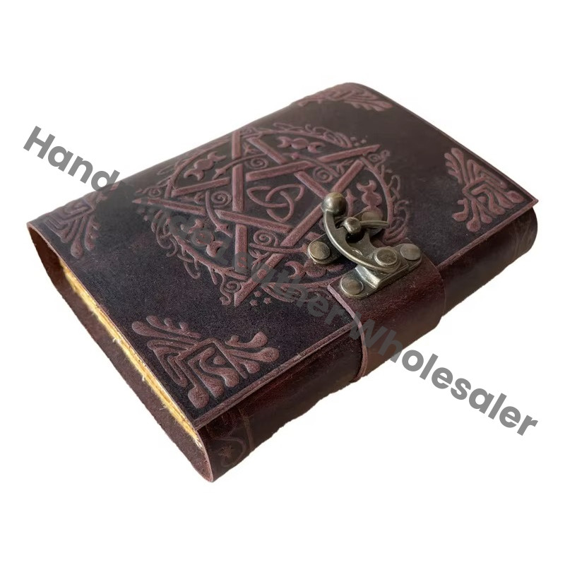 Pentagram Spells Journal Soft Halloween Gifts Decorations Leather Journals Bound Writing Book of Shadows Travel Planner
