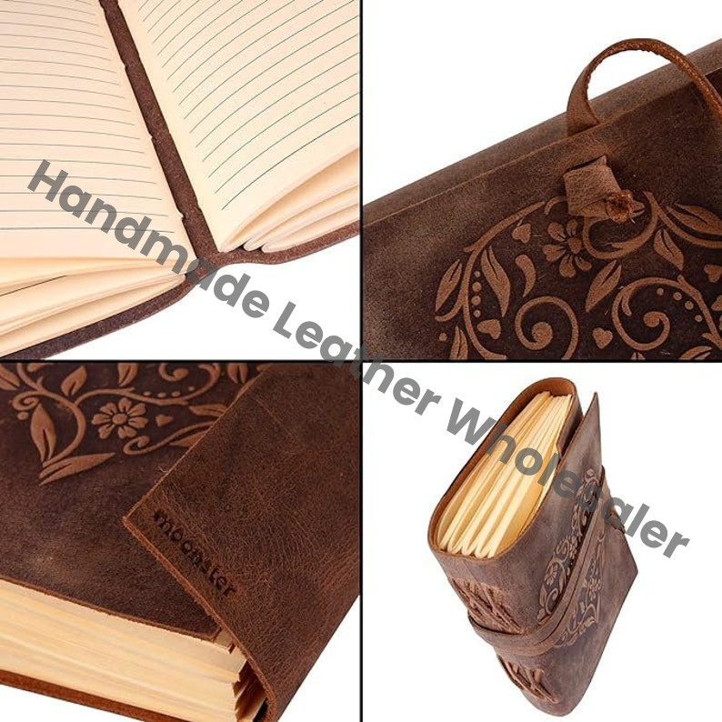 Personalized Celtic Heart Leather Journal: Handmade Writing Travel Sketchbook
