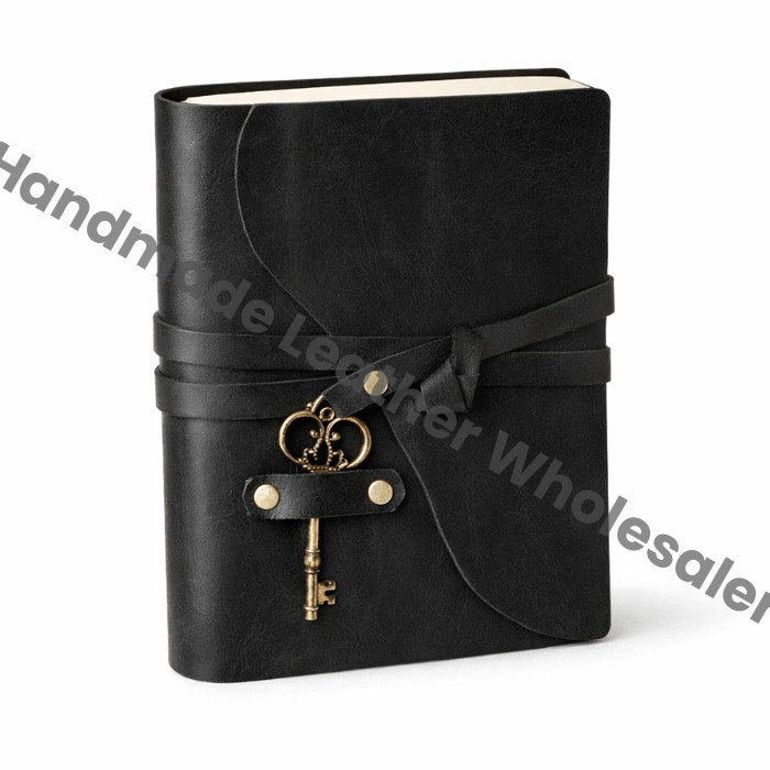 Personalized Genuine Black Leather Journal, Leather Notebook, Custom Engraved Gift for Women and Men Handmade Paper, Travel, Birthday Gift
